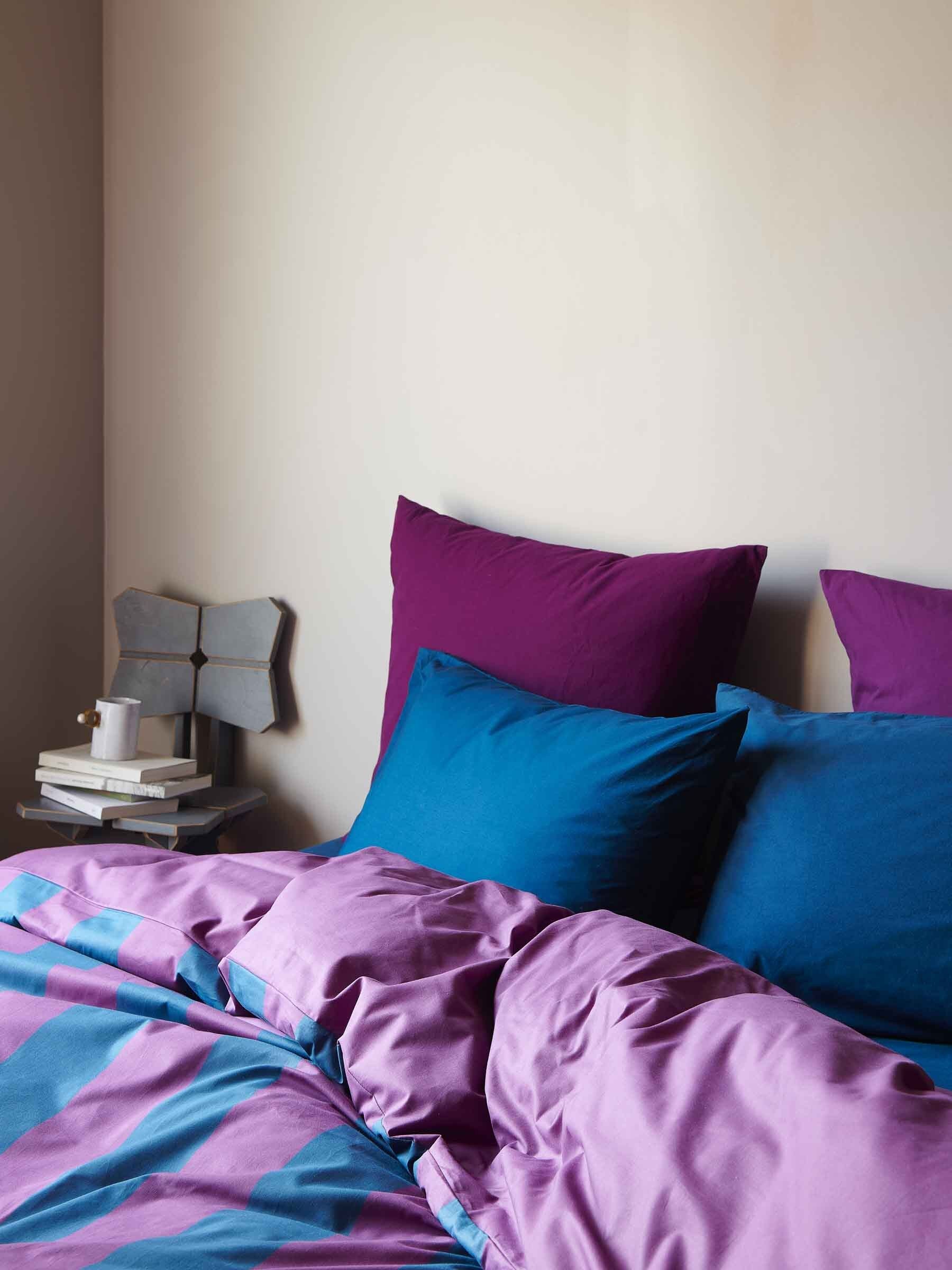 Housse de couette Malo Purple rain/Orage 200 x 140 La Vallée du blanc Housse de couette Malo Purple rain/Orage 200 x 140 Housses de couette La Vallée du blanc