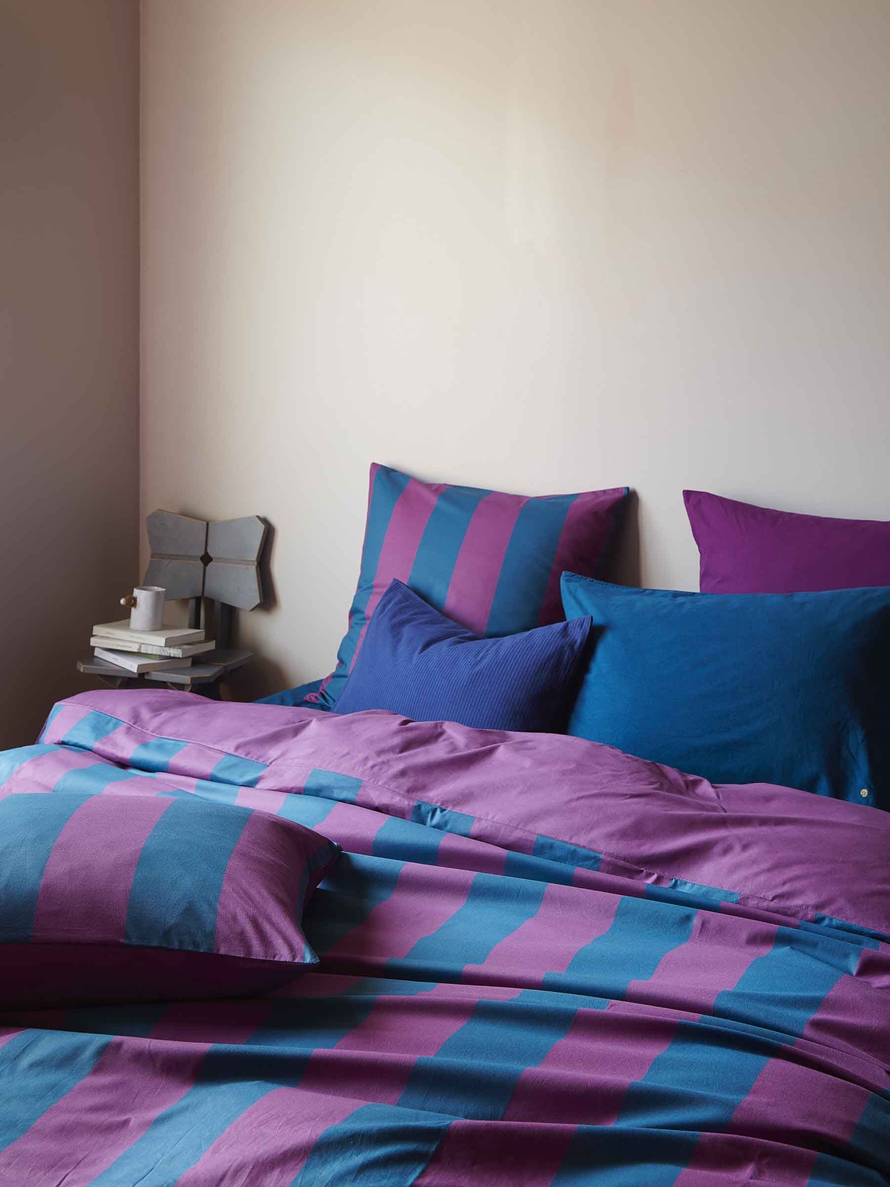 Housse de couette Malo Purple rain/Orage 200 x 140 La Vallée du blanc Housse de couette Malo Purple rain/Orage 200 x 140 Housses de couette La Vallée du blanc