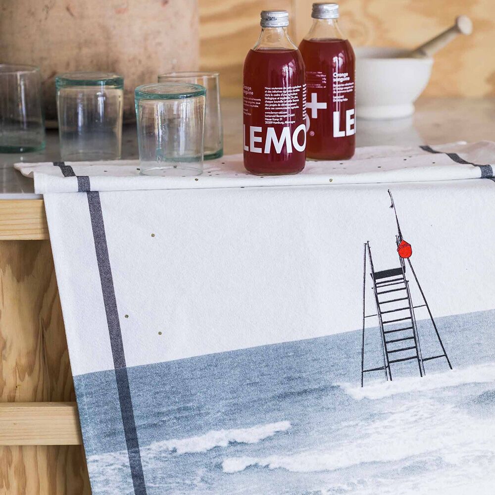 Torchon Plouf Blanc 50 x 70 La Vallée du blanc Torchon Plouf Blanc 50 x 70 Torchons La Vallée du blanc